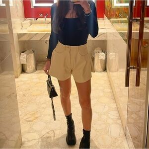 GREAT CONDITION WeWoreWhat Leather Shorts